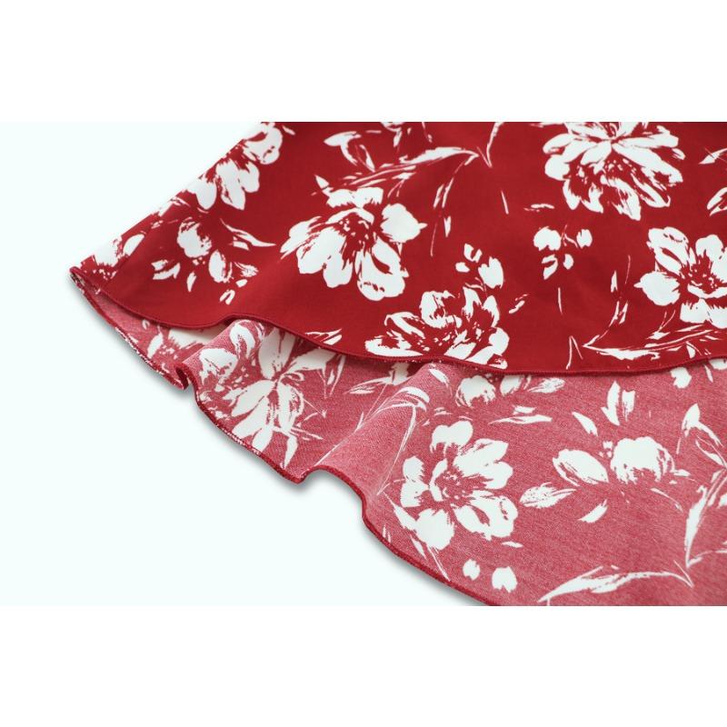 Женские сексуальные нерегулярные платья на шее, длинные пляжные платья с цветочным принтом на бретельках