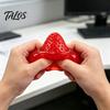 Прыгающая текстура Сниматель стресса Клубничная сжимаемая игрушка, Мячик для снятия напряжения для взрослых Мягкий ТПР Фруктовый Успокаивающий Фиджет Портативный Улучшитель концентрации Сувениры для вечеринки