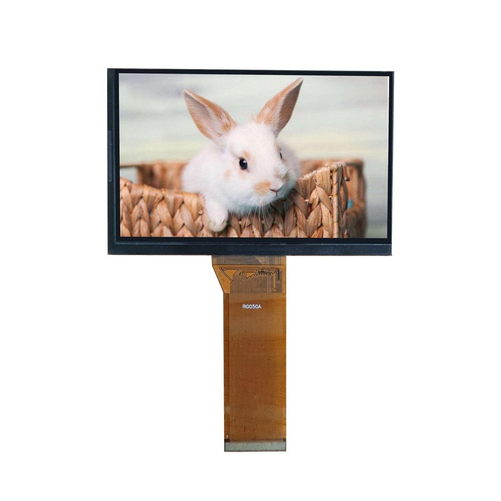 5-дюймовый LCD FOG дисплей 800x480, высокая яркость, HD-проекция, экран промышленного управления с последовательным портом.