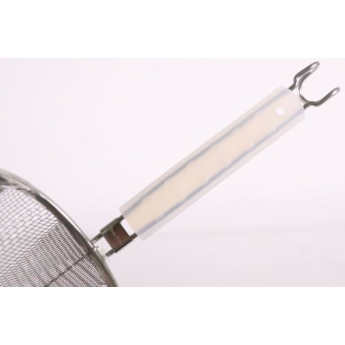 Three Snow Silicone Handle Drainer, 18-8 Stainless Steel, Commercial Ramen Drainer, Tsubame-Sanjo, Made In Japan, Three Snow Shinkoshi Works, 10123