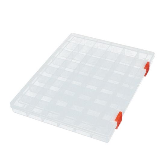 Fishing Bait Storage Box 48 Grid Design Transparent Compact Portable Wide Application Lure Organizer Fishing Hook Case