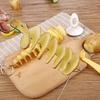 Спиральная картофелерезка, ручная спиральная овощерезка с 4 шпажками из нержавеющей стали, устройство для приготовления фигурных чипсов, пригодное для мытья в посудомоечной машине, кухонный инструмент