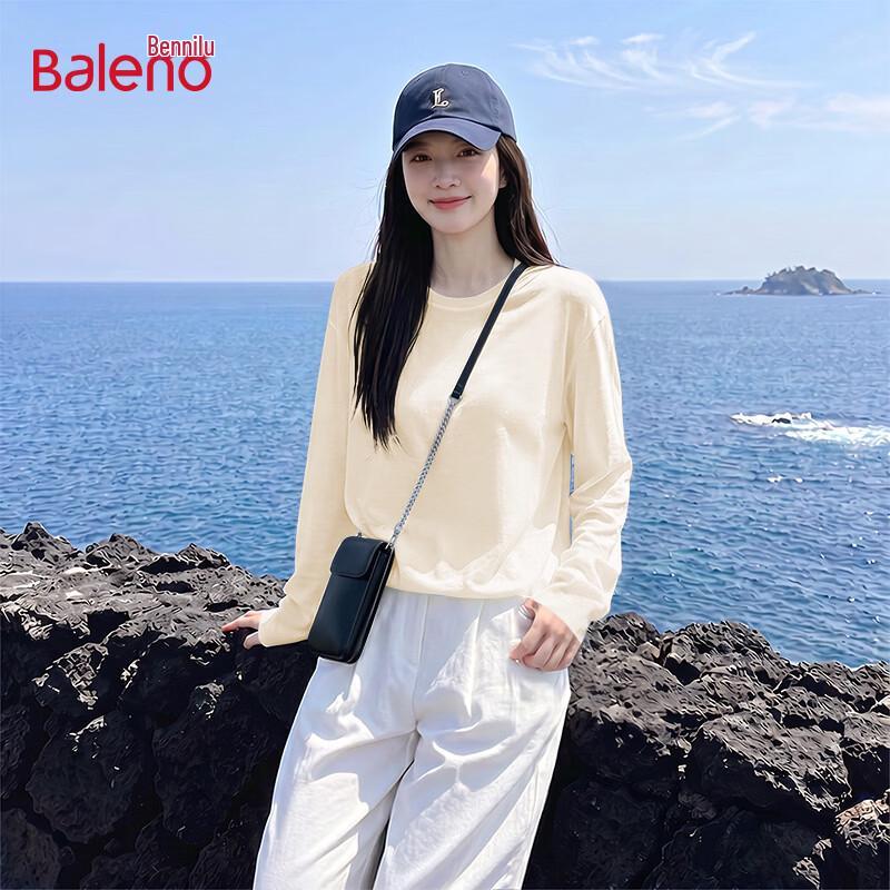Женская хлопковая футболка с длинным рукавом Baleno