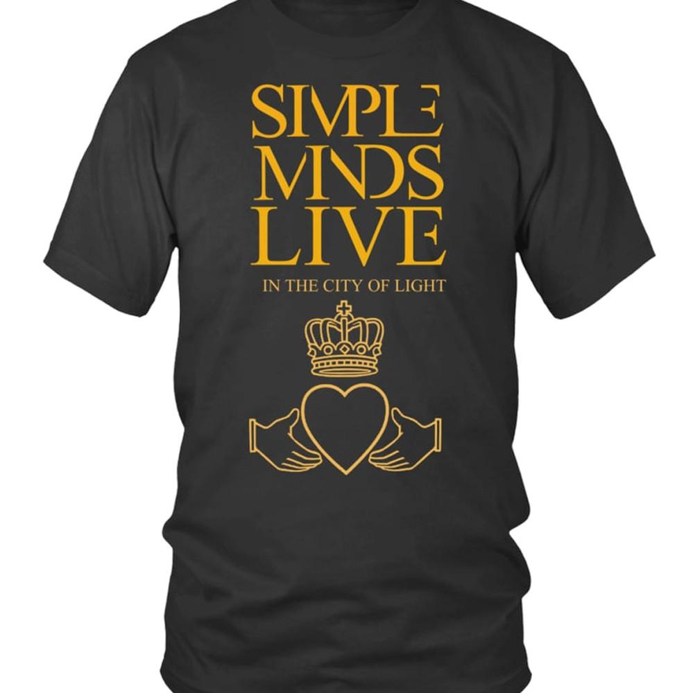 ГОРЯЧАЯ НОВИНКА Футболка группы Simple Minds Унисекс Футболка Все Размеры от S до 5XL 2F247 Унисекс Футболка