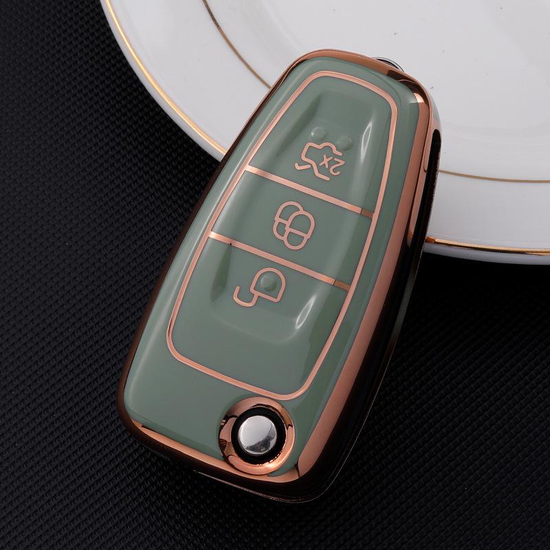 Чехол для ключа Ford для Focus, Edge, Mondeo, Ecosport, Kuga, Fiesta, Everest