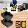 2Pcs Silicone Air Fryer Liners for Ninja SL400UK Non-Stick Silicone Baking Pan BPA Free Oil-Proof Air Fryer Accessory