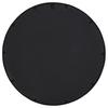 Black Round Mirror 40x4 cm Iron for Indoor Use