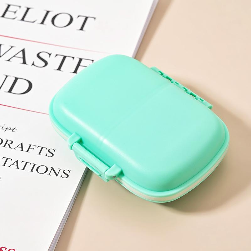 Портативная герметичная аптечка с 8 ячейками — пыле- и влагонепроницаемая, органайзер на 7 дней