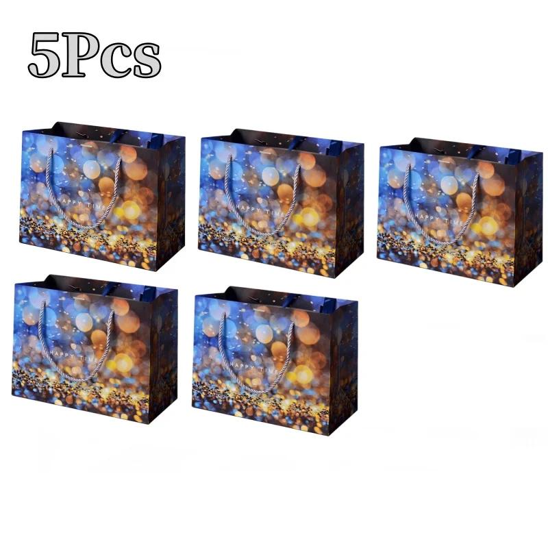 10 шт. Счастливое время Подарочный пакет Упаковочный мешок День рождения Сумочка конфеты бумажный пакет сумка для хранения Рождественский фестиваль