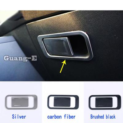Для VW Volkswagen Golf8 Golf 8 Нержавеющая сталь Крышка Отсек для хранения второго пилота Бардачок Чехол Рамка Отделка Панель освещения