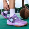 High Quality Purple Basketball Sneaker Man Low Top Platform Unisex Training Shoes Non-slip Match Sports Shoes for Basketball