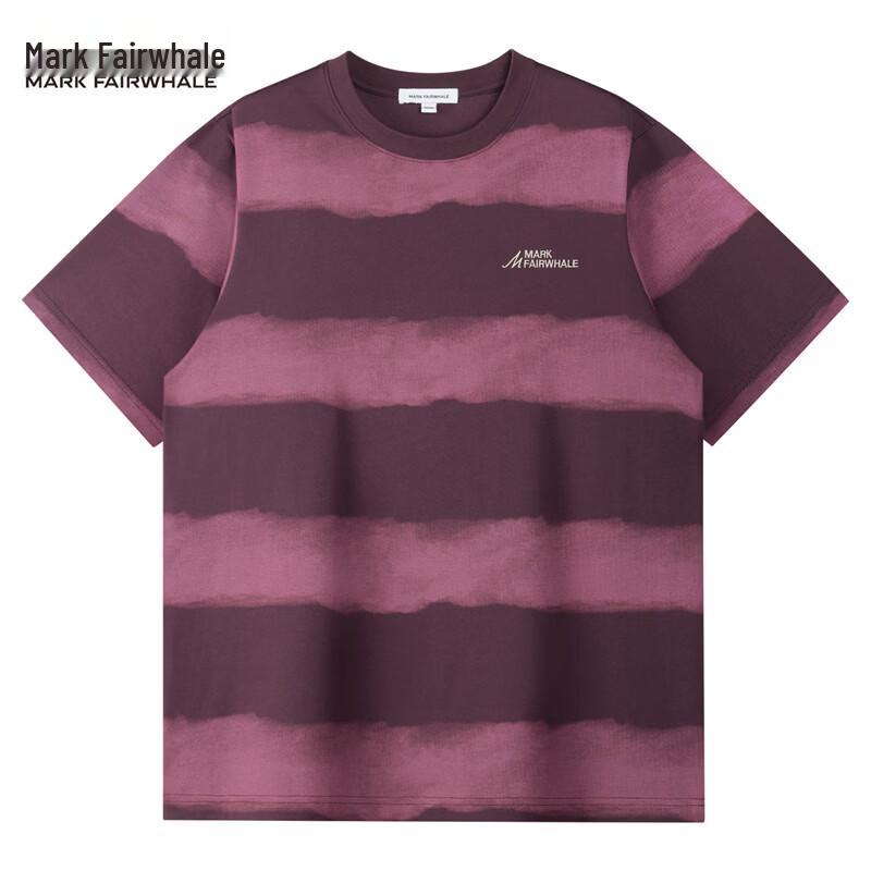 Mark Fairwhale Men's Tie-Dye Stripe Short Sleeve T-shirt