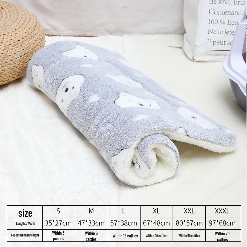 Постельное белье: Универсальный фланелевый коврик для кошек и собак, всесезонное тепло