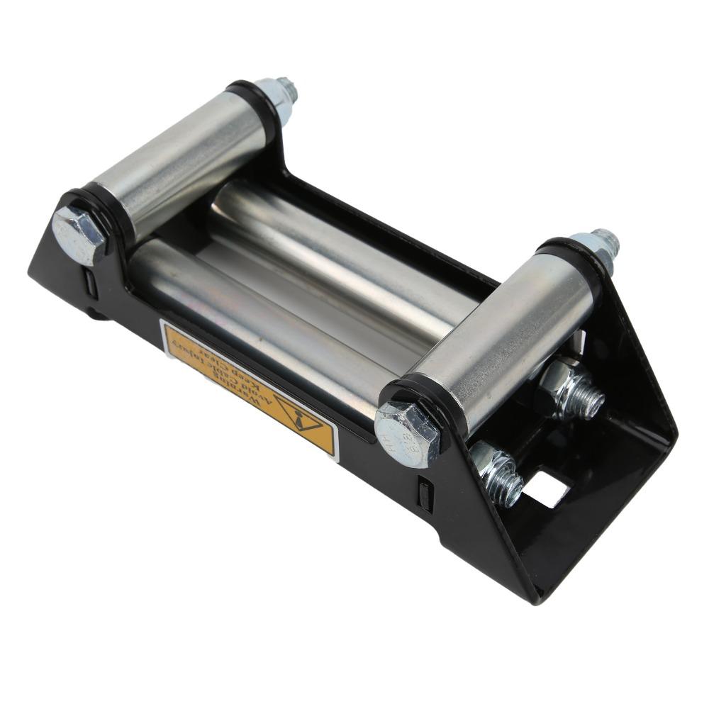 Iron Zinc Plated Universal Winch Fairlead Bolt Pattern Mount Roller Cable Guide For ATV Winches
