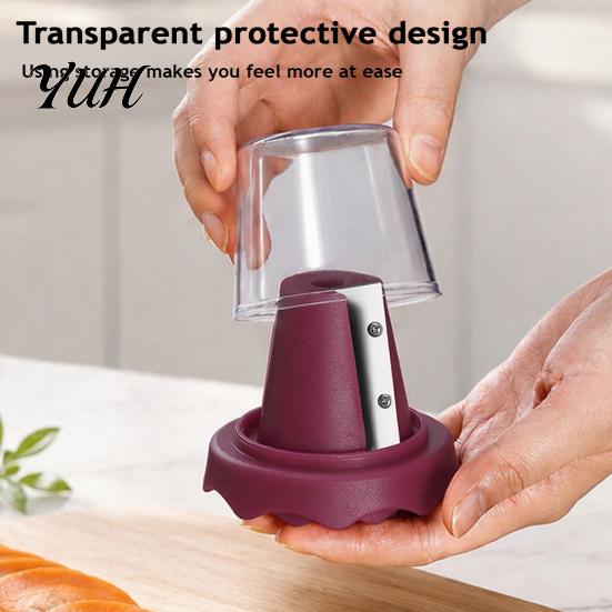Stainless Steel Vegetable Ribbon Maker 2Pcs Flower Cutter Tool, Manual Spiral Slicer for Carrot Cucumber Radish, Decorative Lunch Boxes Blade
