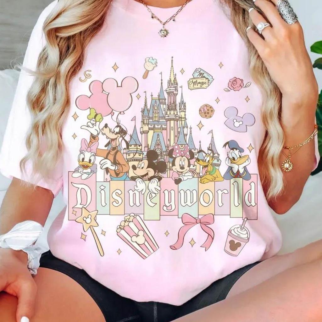 Retro Disneyworld Aesthetic Shirt, Disney Girls Trip Shirts, Mickey and Friends Shirt, Disney Vacation Shirt, Disneyworld Family Trip Shirts