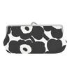 Marimekko Mini Unikko 91496 190 Women's Pouch, Black, White/Black, [Item]