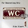 Tin Sign - Vintage Durable Metal Plaque Wall Decor, Home Office Bar Man Cave WC City Birth Year License Plate Wall Art