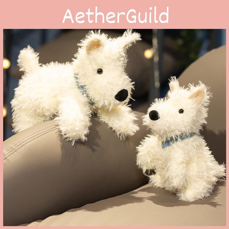West Highland White Terrier Cuddly Cartoon Girl Children Holiday Gift Dolls
