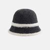 Breathable Knitted Bucket Hat Temperament Sun Protection Cap Visor Cap Sunshade Basin Cap  Women