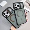 KEYSION Прозрачный магнитный чехол-подставка для линз MagSafe для iPhone 17 Pro Max Air TPU+PC Блокировка цвета Ударопрочный чехол для телефона