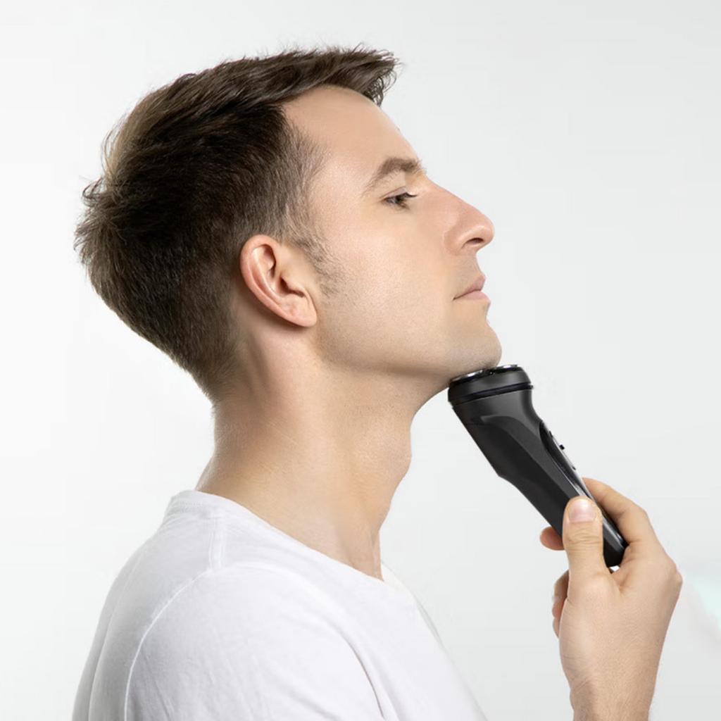 Электрическая бритва для мужчин, электробритва для лица у мужчин, водонепроницаемая бритва для влажного и сухого бритья с аккумулятором