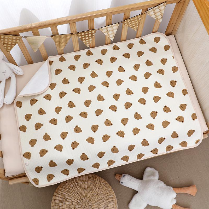 Waterproof & Washable Incontinence Bed Pad: Pure Cotton, Breathable, for Babies, Elderly, and Menstrual Use