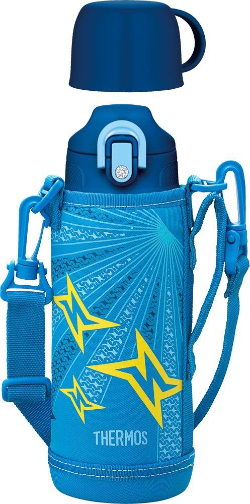 Термос с вакуумной изоляцией 2WAY Бутылка Синий Желтый BLY 830 мл/800 мл FHO-800WF