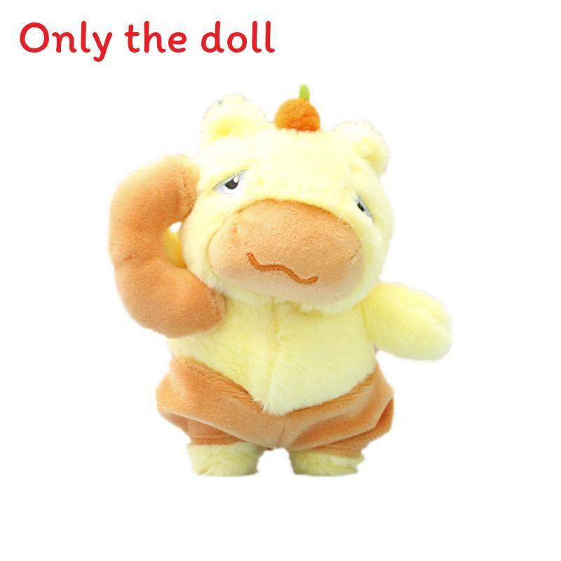 Capybara Plush Toy For Girls Kids Soft Animal Cartoon Bag Pendant Collectible Gift
