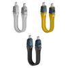 Короткий USB C Кабель 240 Вт 13 см USB Type C Соединительный Шнур для Хаба Ноутбука Телефона