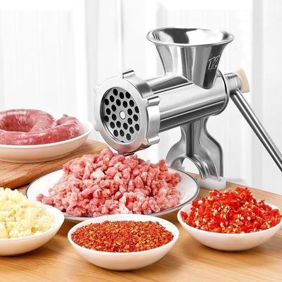 Бытовая ручная мясорубка и наполнитель для колбас из нержавеющей стали 304, многофункциональная чеснокодавилка и измельчитель чили