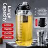 Large Capacity Tea Separation Cup Thickened Glass Tea Water Bottle Glass Water Cup  Water Drinking