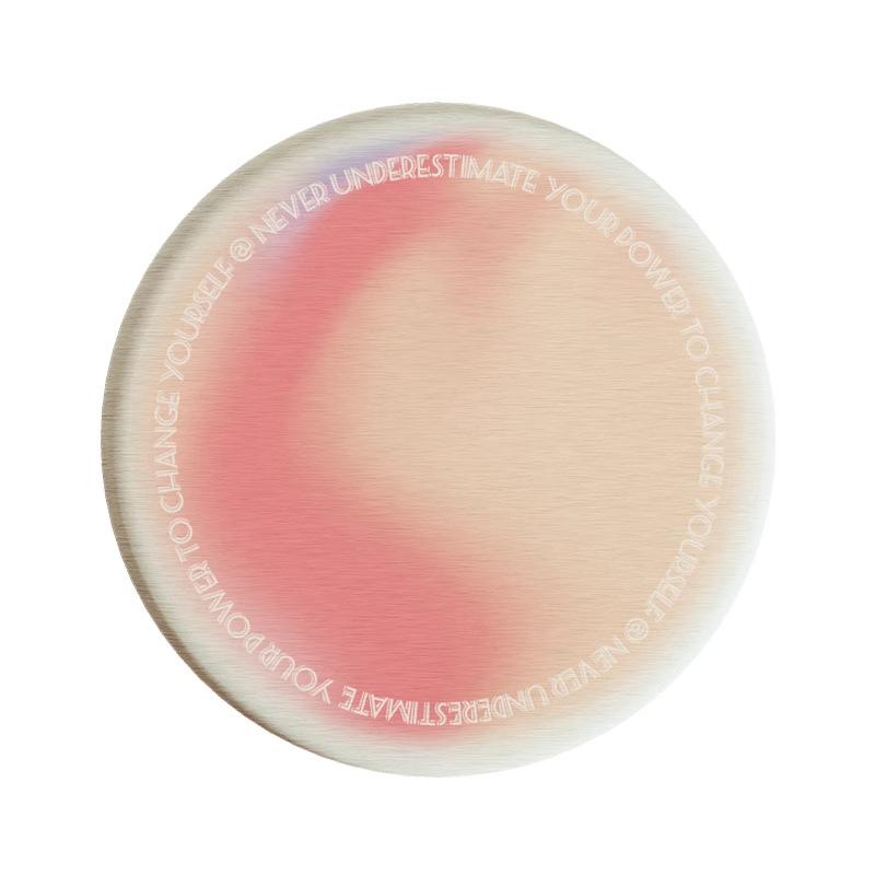 Round plaid hard diatom mud coffee tea coaster thermal insulation pad office non-slip absorbent pad