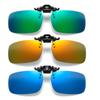 3PCS Flip Up Polarized Clip On Sunglasses Lenses UV400 Day Night Vision Driving Fishing Cycling Anti Glare Glasses Clips