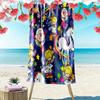 Rainbow Brite Cartoon Print Beach Towel, Large Soft Quick Dry Towel for Beach Camping Swimming