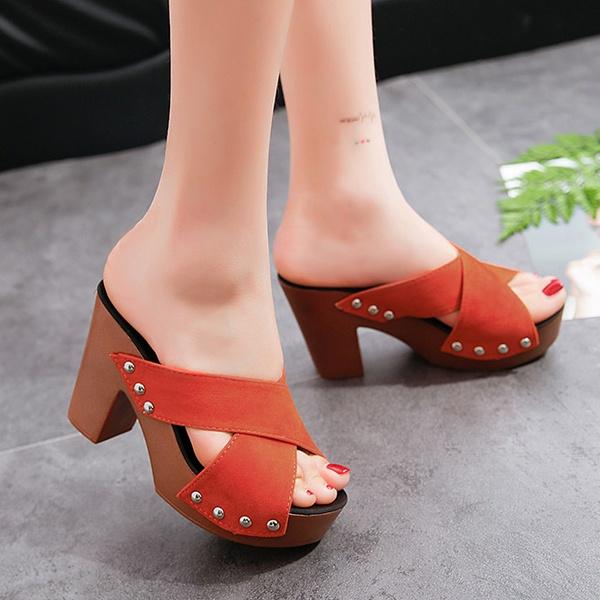 Женские водонепроницаемые сандалии на платформе, размер летних римских тапочек