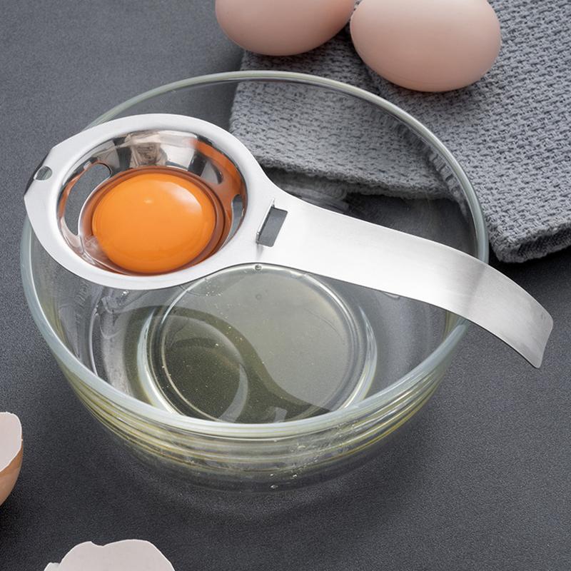 Egg Separator Egg Yolk White Filter 304 Stainless Steel Yolk Separator Egg Divider Sieve Baking Cooking Tools Kitchen Gadgets