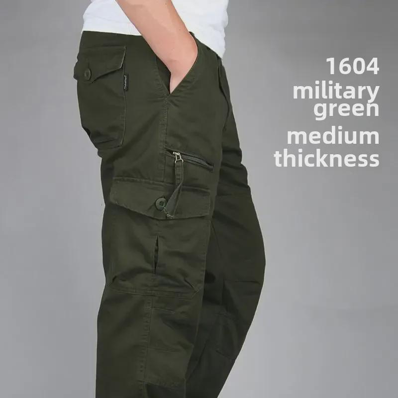 Мужские весенние свободные прямые спортивные повседневные брюки - прочный износостойкий комбинезон для активного отдыха