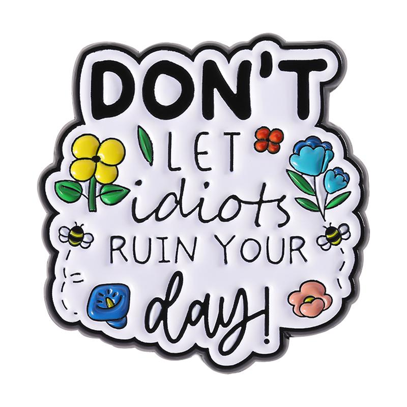 It's Ok Not To Be Ok Enamel Pin Custom Quotes Emotional Support Dumpster Fire Mental Health Brooches Lapel Badge Jewelry Gifts
