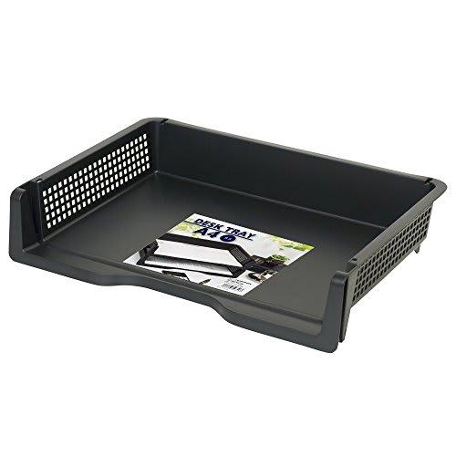 Nakabayashi Desk Tray A4 Horizontal Black Document Tray A4DT-102BK