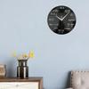 Math Wall Clock Silent Non-Ticking Quartz Movement with Hanging Hook Wooden Clock for Classroom Home Decoration