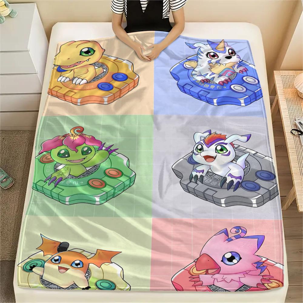 Digimon Blanket, Digimon Fan Bedroom Throw, Ideal Gift