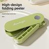 1pcs Folding Storage Kitchen Household Peeler Outdoor Portable Practical Stainless Steel Fruit Peeler
