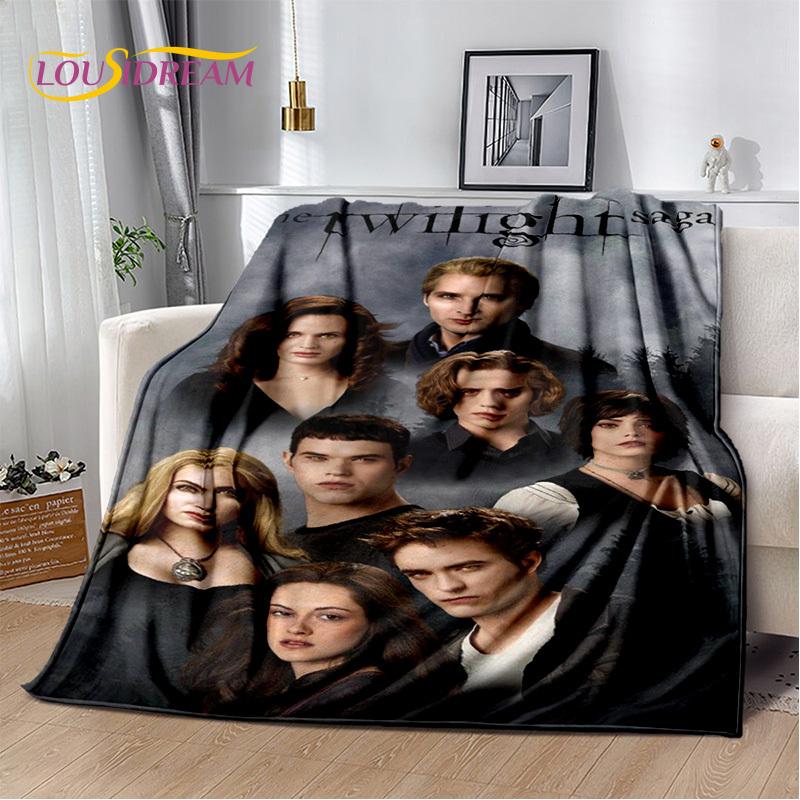 Twilight Saga Series Edward Bella Movie Soft Blanket,Soft Throw Blanket for Home Bedroom Bed Sofa Picnic Travel Cover Child Gift