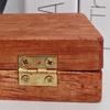 Wooden Gemstone Display Case Suitcase Shape Crystal Stone Mini Collection Box Portable Multi-Grid Organizer Box for Crystal Stones Small Collectibles