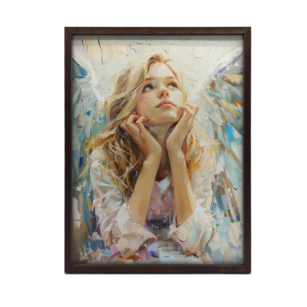 Plakat Niebiańskie Refleksje Plakat Niebiańskie Refleksje, 50X70 Cm, Rama Aluminiowa Czarna, Papier Matowy 230 Gsm