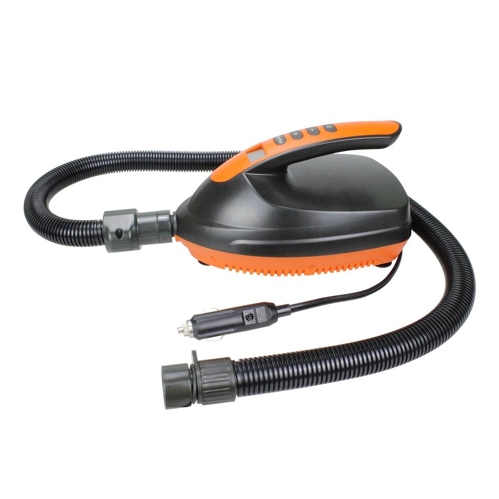 Dearsee SUP Electric Air Pump, 12V Power Supply, Up to 16 psi, Electric Air Pump, Compact, with Auto-Shutoff Function
