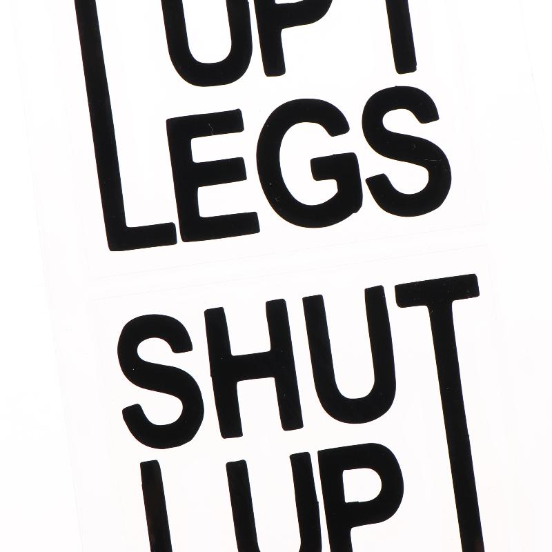 2 шт. Наклейки на верхнюю трубу рамы велосипеда Заткнитесь, ноги Велосипедная наклейка Водонепроницаемая виниловая наклейка Украшение Для аксессуаров для горного велосипеда