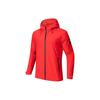 Training Series Hooded Solid Color Zipper Design Waterproof Windproof Jacket Men Jacket Classic-Red 152417635-5