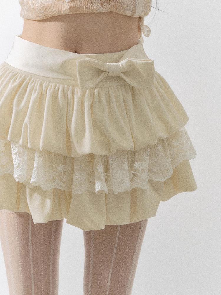 Кружевная пикантная плиссированная мини-юбка для девочек, женская юбка-трапеция, осень-зима, кавайная, милая праздничная юбка в стиле Харадзюку, корейская мода, повседневная юбка